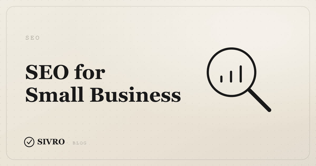 Best SEO company in India for small businesses — SIVRO